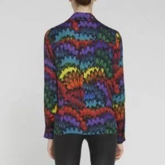 Alice + Olivia Willa Print Shirt Sz L Women’s - Picture 2 of 6